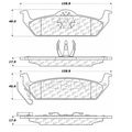 Centric Parts CTEK Ceramic Brake Pads, 103.10120 103.10120